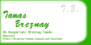 tamas breznay business card